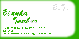 bianka tauber business card